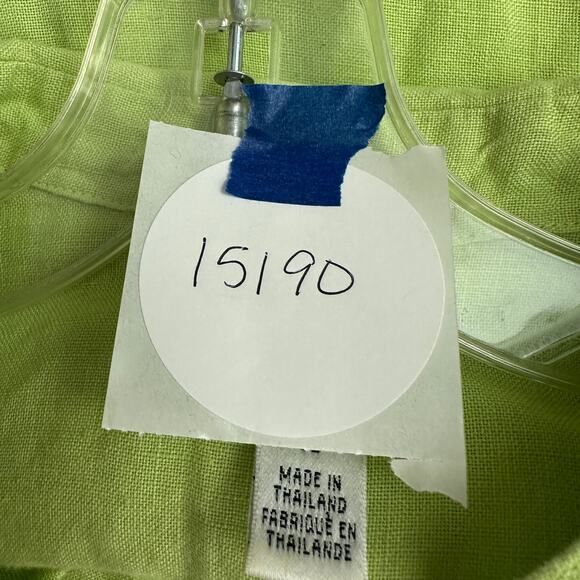 Talbots Womens Irish Linen Shirt Size 10 Minimalist Coastal Classic Summer - Picture 7 of 7